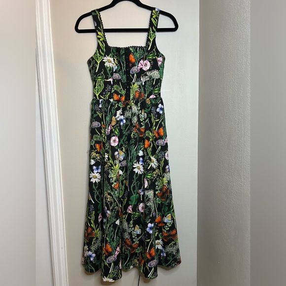 Avec Les Filles Dresses & Skirts - AVEC LES FILLES BUTTERFLY FLORAL PRINT CORSET FIT AND GLATE DRESS SIZE 2 NWT